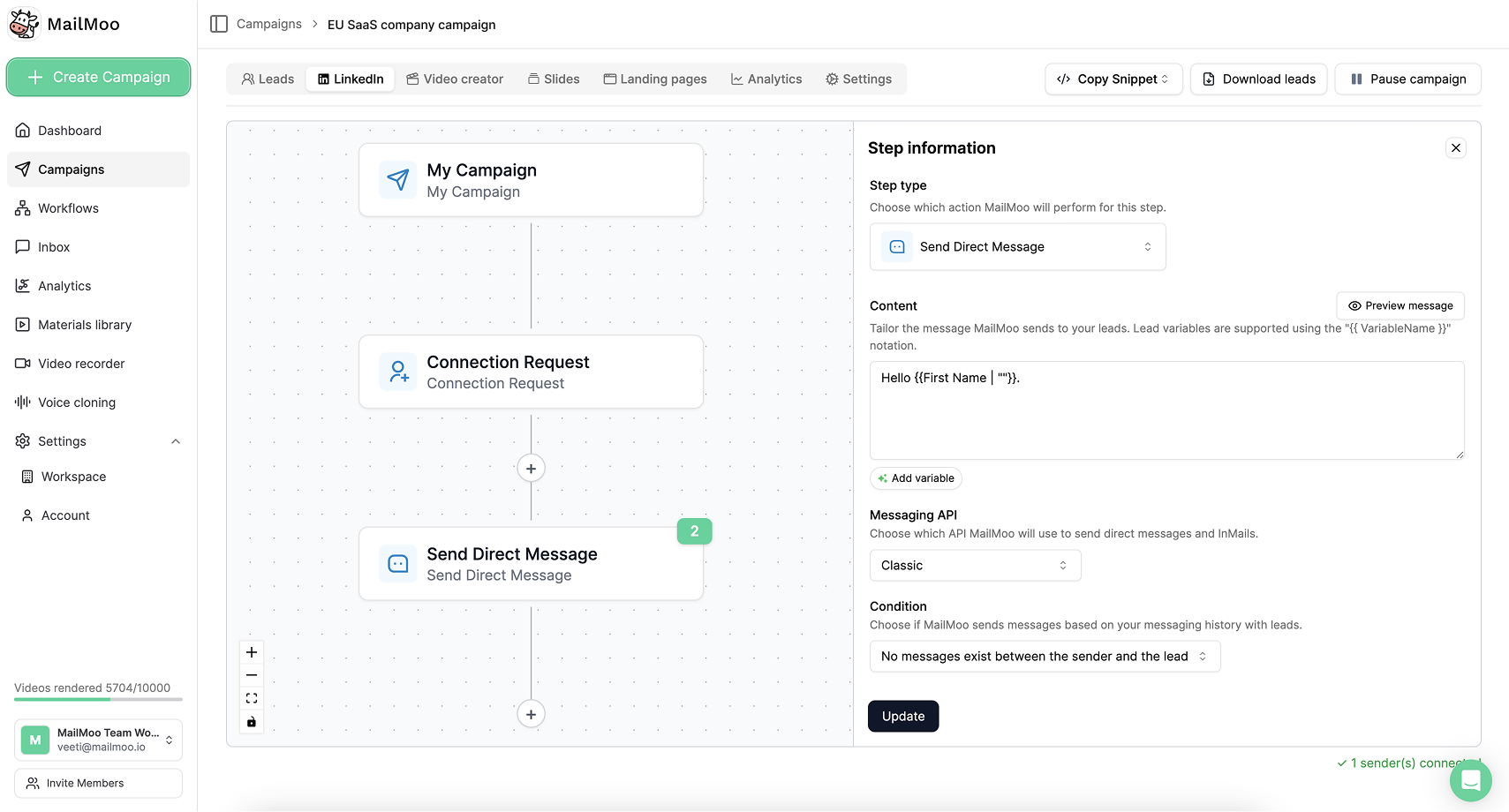 MailMoo web app image